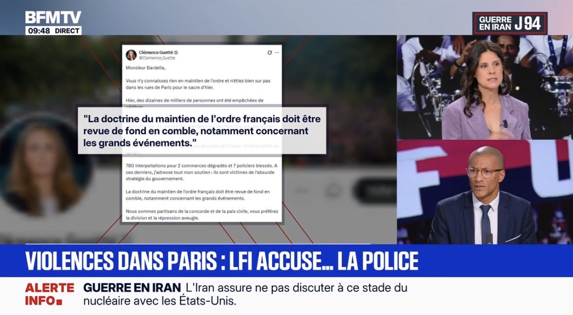Manuel Bompard tweet media