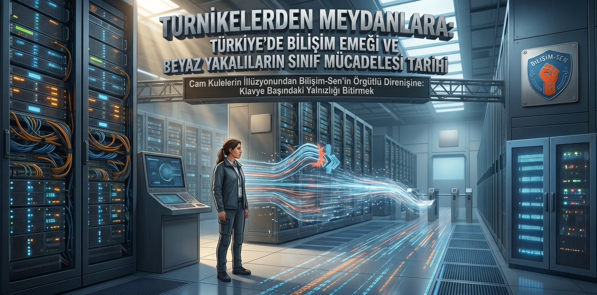 demirkapi's tweet photo. Bilişim-Sen’in Eşiğinde: Tarihin Aynasından Geleceğe Bakmak 
Turnikelerden Meydanlara: Türkiye'de Bilişim Emeği ve Beyaz Yakalıların Sınıf Mücadelesi Tarihi
https://t.co/mvOoryuLXH
#bilişimsen #sendika https://t.co/sfJP9bc3We