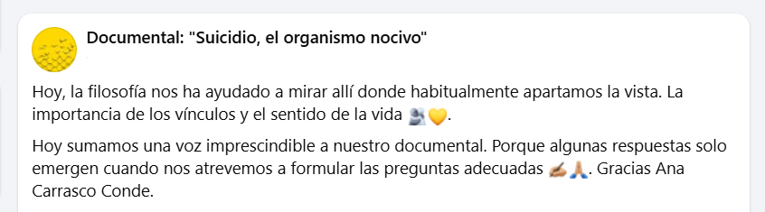 docusuicidio's tweet photo. @ACConde_     #𝐏𝐫𝐞𝐯𝐞𝐧𝐜𝐢ó𝐧𝐒𝐮𝐢𝐜𝐢𝐝𝐢𝐨 #𝐒𝐚𝐥𝐮𝐝𝐌𝐞𝐧𝐭𝐚𝐥 #𝐇𝐚𝐛𝐥𝐞𝐦𝐨𝐬𝐃𝐞𝐒𝐮𝐢𝐜𝐢𝐝𝐢𝐨 #𝐏𝐢𝐝𝐞𝐀𝐲𝐮𝐝𝐚 #𝐍𝐨𝐄𝐬𝐭𝐚𝐬𝐒𝐨𝐥𝐨 #𝐒𝐭𝐨𝐩𝐒𝐮𝐢𝐜𝐢𝐝𝐢𝐨𝐬 by @PandoraBoxTV https://t.co/dg3JbO9s2S