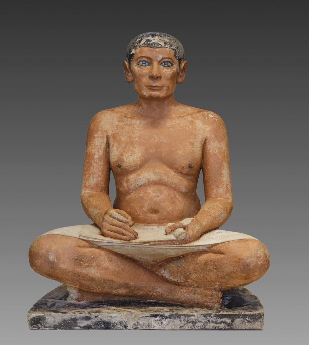Kumbang09280485's tweet photo. @evilvillain1231 Saw the Seated Scribe from the same period a couple years ago and yea, the realism debate should be over https://t.co/0Rqp9FGKHG