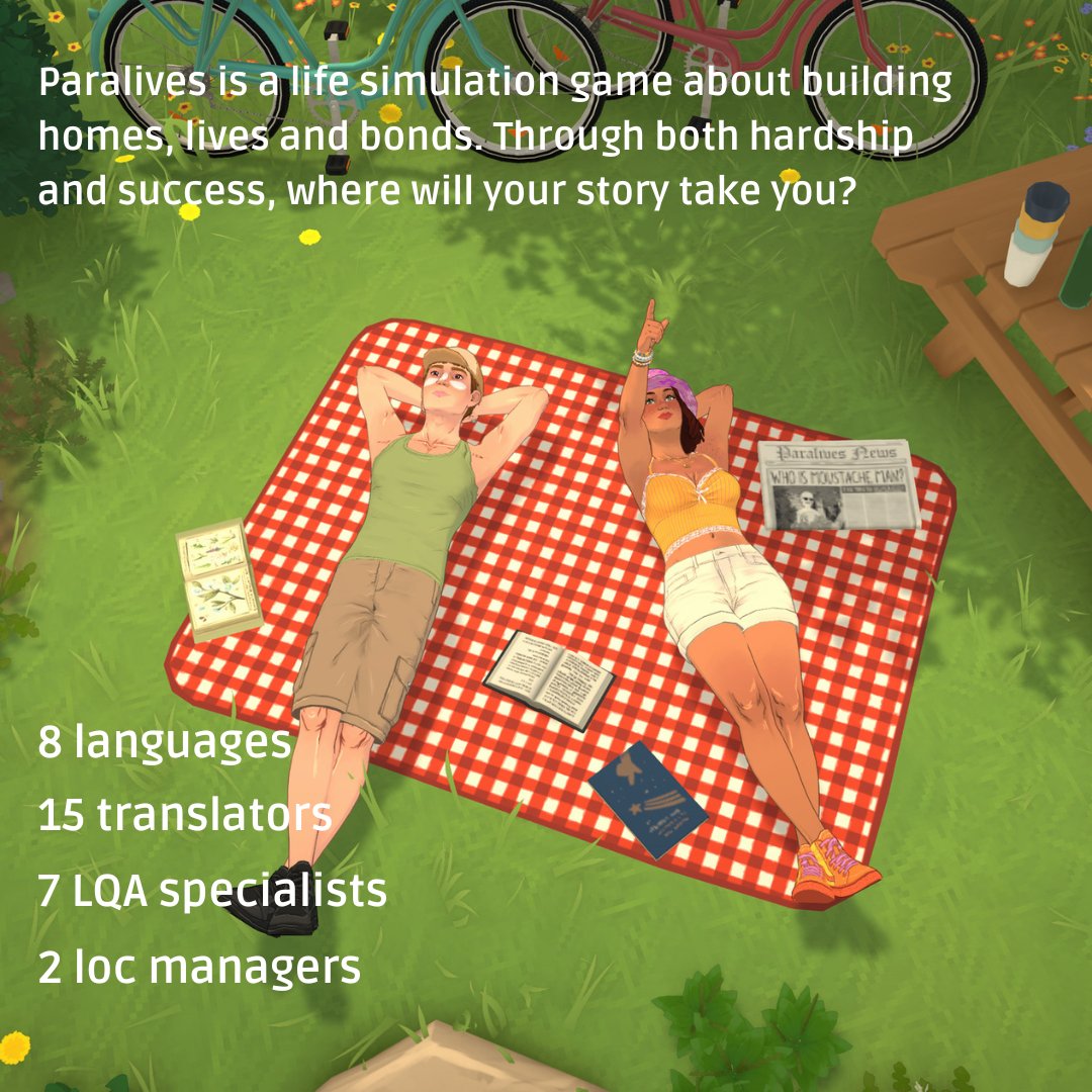 locquest's tweet photo. The life sim game you’ve been waiting for 🤗 

@ParalivesGame is about building homes, lives and bonds. Through both hardship and success, where will your story take you?

Our's took us through over ❗️1,300 queries❗️ in 8 languages.

Now available in Early Access on Steam! https://t.co/R3xpAP4qQe