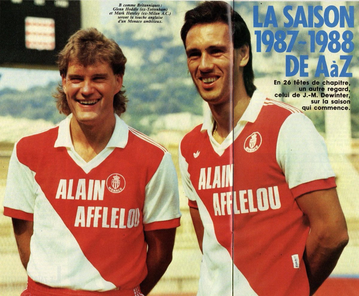 Theleaguemag's tweet photo. Glenn Hoddle and Mark Hateley of Monaco https://t.co/xS1odAdxEL