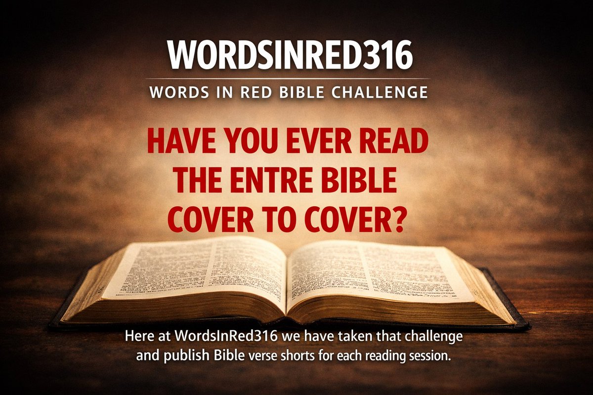 WordsInRed316's tweet photo. TAKE THE BIBLE CHALLENGE https://t.co/GDGInpTVSZ