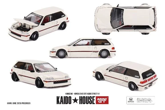 ミニカー予約】TSM MINI GT(ミニGT) 1/64 Honda シビック EF Kaido