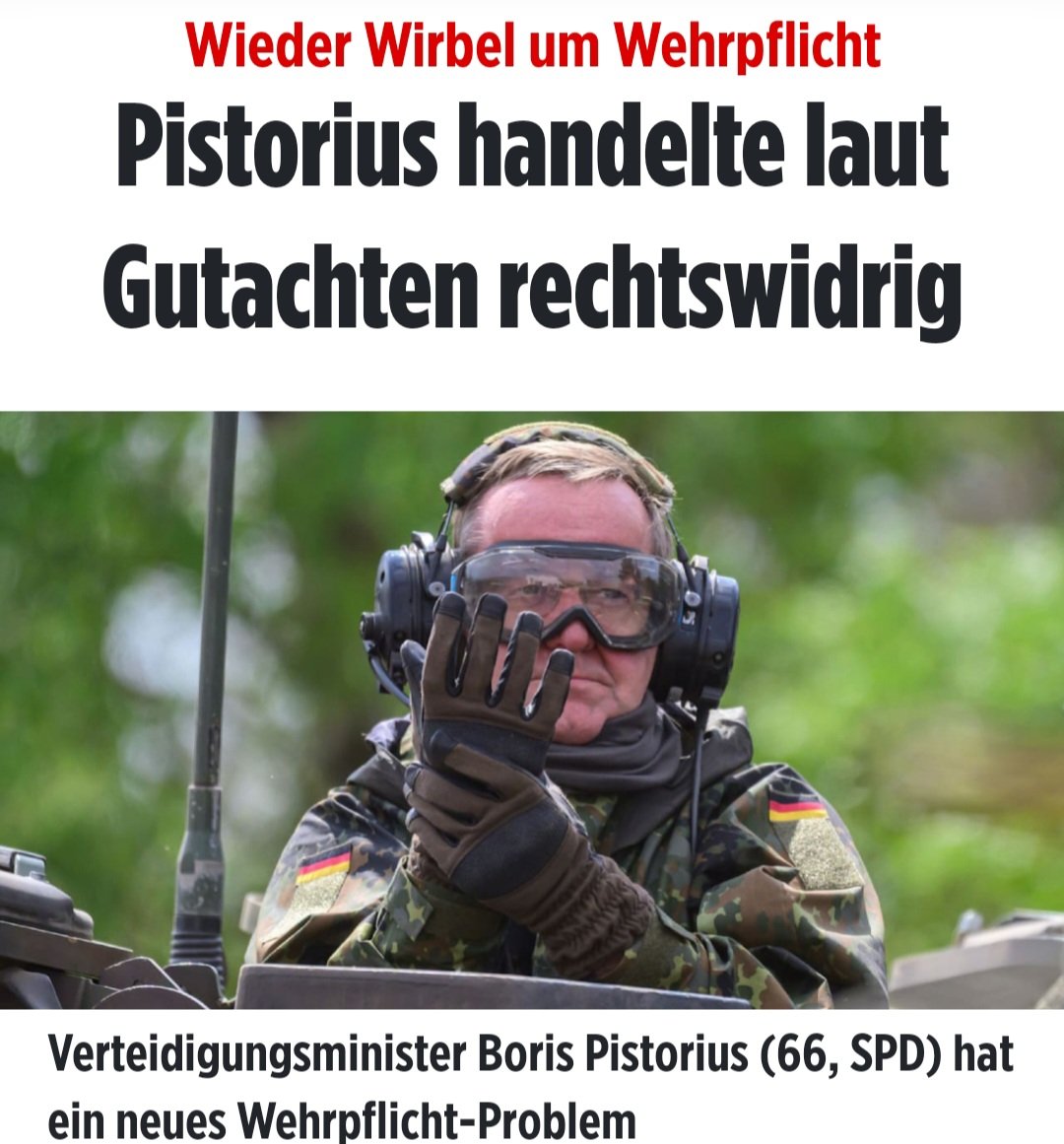 zukunft37's tweet photo. Dass Boris Pistorius per Generalverfügung die Regelung, dass Männer zwischen 18 und 45 Jahren eine Ausreisegenehmigung brauchen wenn sie Deutschland länger verlassen wollen aufhob, ist offenbar rechtswidrig. 
Ein Minister kann nicht eigenmächtig ein geltendes Gesetz aufheben.
Irgendwie merkwürdig, während Corona ging das doch auch.
Da machte einfach jeder mit uns wozu er gerade Lust hatte.
Sogar das Grundgesetz war da völlig egal! 😠