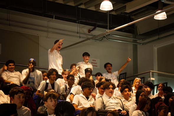 ArkCharter's tweet photo. Heartfelt speeches, looking back at photos from previous years (that was crazy!!) and celebrating our Yearbook Award winners... Leavers Day assembly was simply unforgettable. https://t.co/BF2GRwJqgS