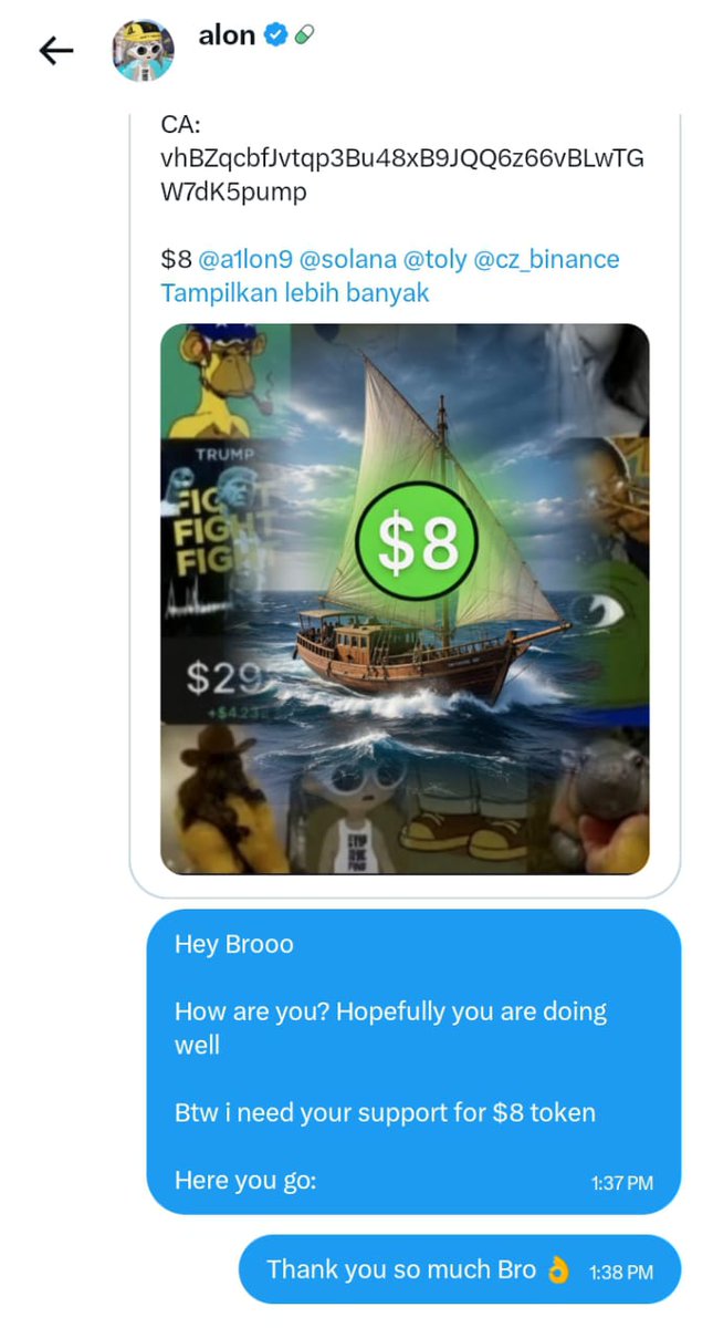 Cryptolamps's tweet photo. Lets connect &amp; thank you our Boss @a1lon9 @cz_binance https://t.co/x1dTZOpGOB
