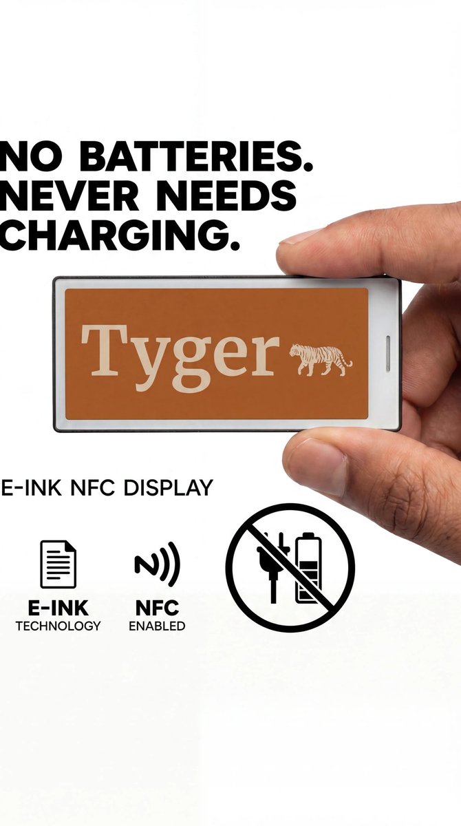 TygerMedialv's tweet photo. Earns commission:
https://t.co/ILWwCKFw2o

NFC E-INK name tag. It doesn’t take batteries, you never need to charge it. #Amazonfinds #oldtech #serverlife #Amazon https://t.co/rxjy6GAxko