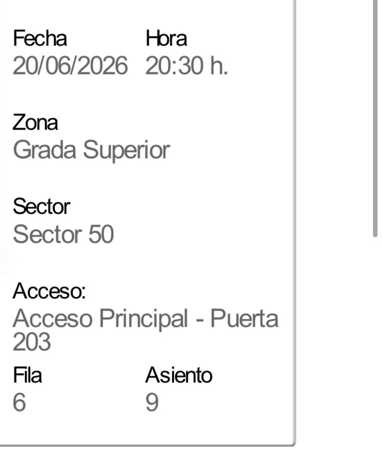 PvAlvaroo's tweet photo. Vendo 2 entradas Grupo 5 para Barcelona, las vendo al mismo precio, las compre por error pensando que eran en Madrid! 
Fila 6 asiento 9 y asiento 11. 
#grupo5 #barcelona #badalona #toureuropa #peru #peruanos https://t.co/jojtv9alMX