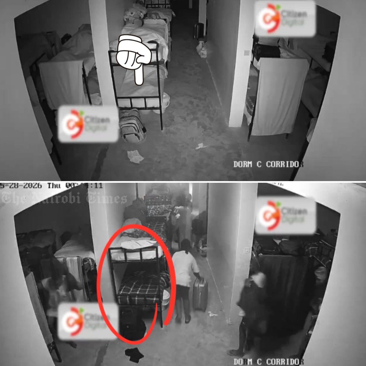 TheNairobiTimez's tweet photo. A video circulating widely on social media and allegedly showing the Utumishi Girls dormitory fire has now triggered fresh controversy, with some users suggesting the footage may have been AI-generated or digitally manipulated.

Online observers point to several alleged inconsistencies in the clip. In one corridor scene, a row of double-decker beds is seen with white bedsheets. However, as students are seen fleeing for safety moments later, the bedsheets change into Maasai shuka patterns.

In another widely discussed moment, students running through the corridor appear to suddenly vanish at the end of the footage, raising further questions about possible editing or artificial generation.

Watch 👇📽️