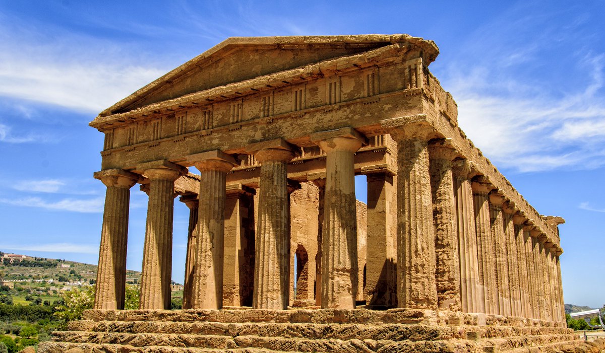 ghostofhellas's tweet photo. Temple of Concordia in Agrigento, Italy. https://t.co/oUJlFgQdnO
