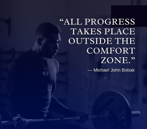 FiveFitness's tweet photo. Get comfortable with being uncomfortable! If you do the things that are easy, that keep you safe, you're never going to progress. You'll just end up running the same cycle as you are now. Break free!   

#ComfortZone #Goals #Dreams #Gym #Motivation #Grind https://t.co/IKd3LezIBz