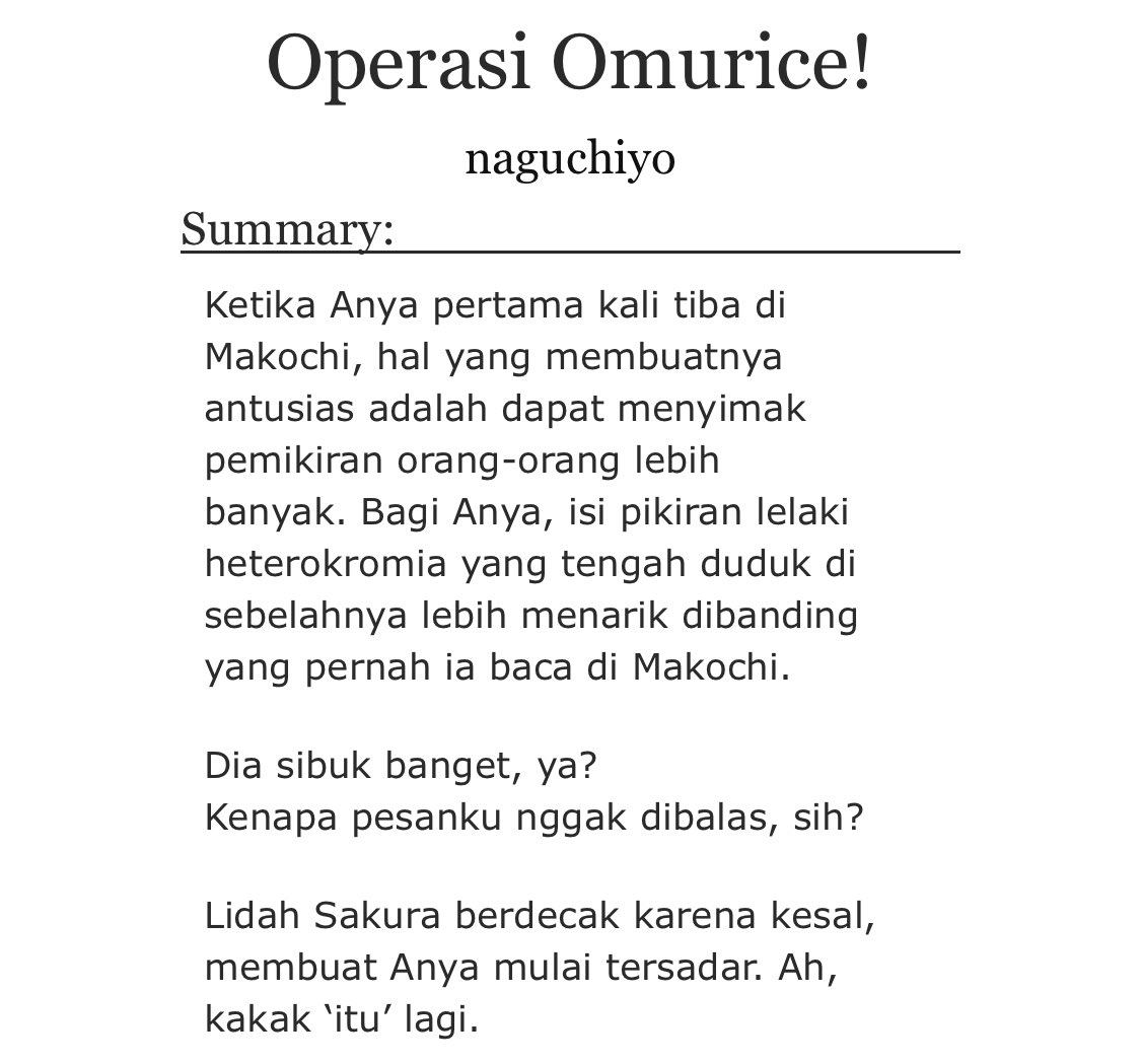 suonfei's tweet photo. #suosaku oneshot fic (id)
day 5: crossover (spy x family) — operasi omurice!

🔗 https://t.co/VNNdUe7nCP

#suosakuweek2026 https://t.co/6UnwGpT4QN