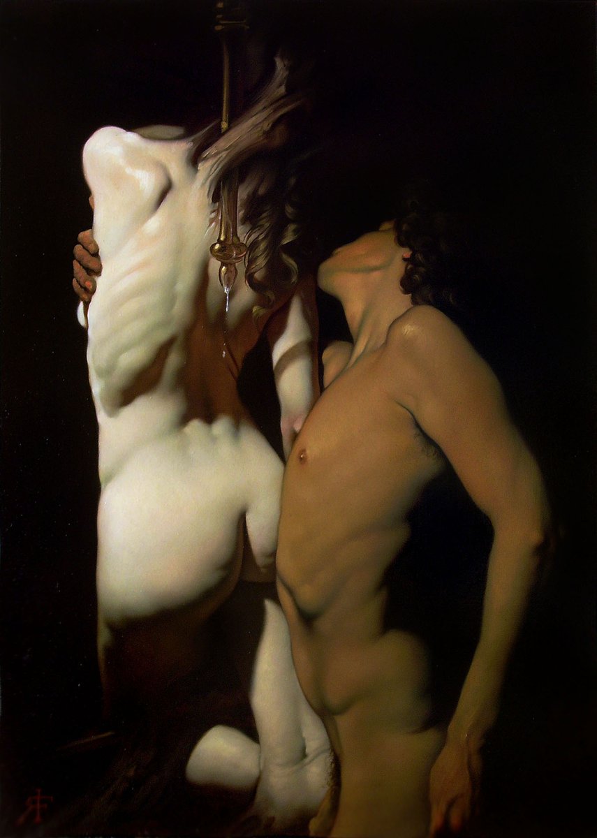 artfullycurated's tweet photo. Apollo e Dafne by Roberto Ferri, c. 2000-2005 https://t.co/lNKnBo3sEK