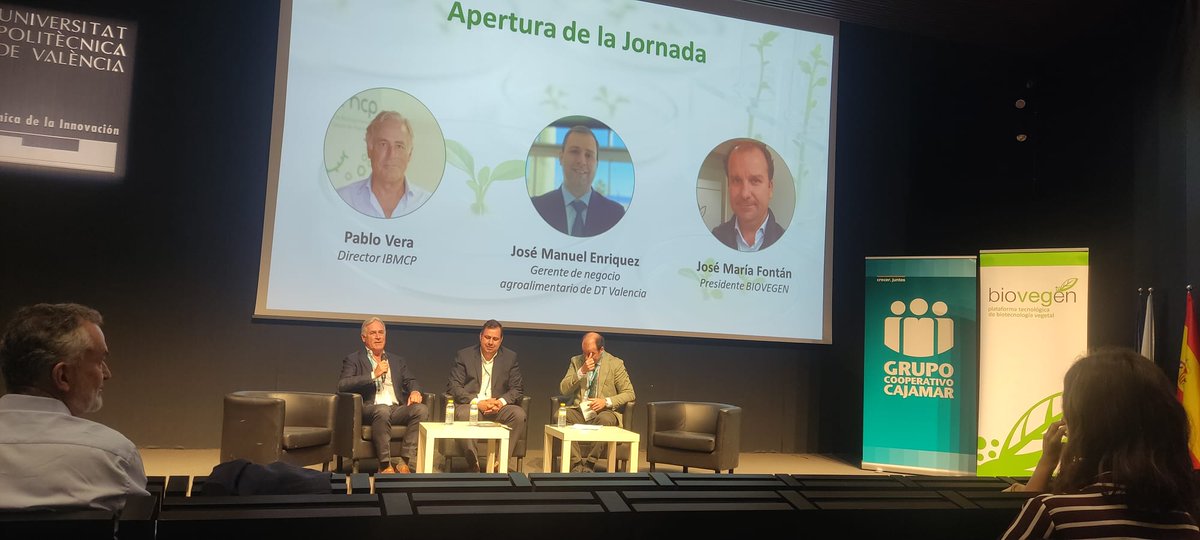 IBMCP's tweet photo. 🌱 La III Jornada IBMCP-Empresas reunió el viernes a 280 asistentes para conectar ciencia, empresa e innovación en biotecnología vegetal.

Gracias a las entidades participantes y a @biovegen y @ADNAgroFood por hacerlo posible junto al @IBMCP.

#BiotecnologíaVegetal #Transferencia https://t.co/l7pOGMlNeC