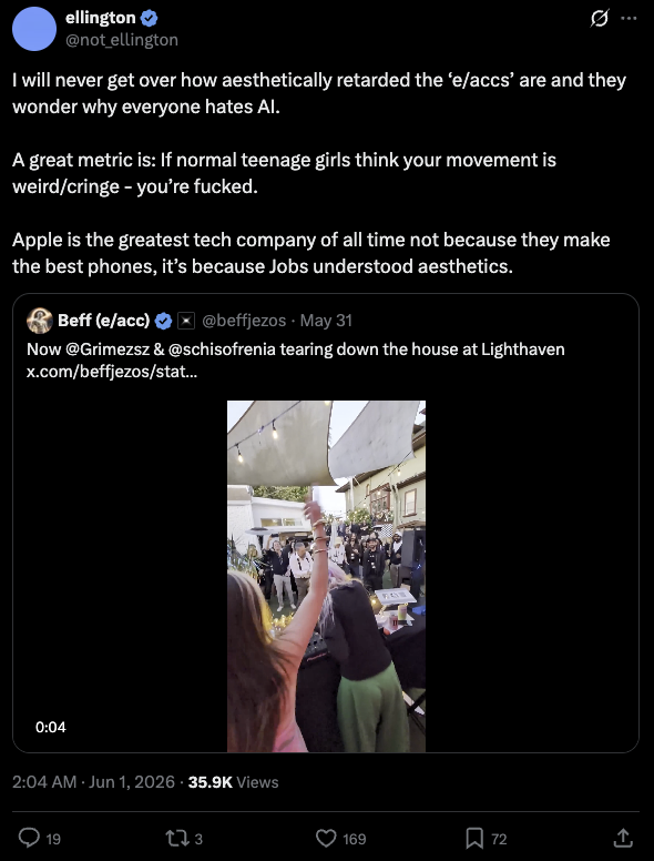chocockc's tweet photo. .@beffjezos tricking normies into thinking the lighthaven event is e/acc is too funny i cant https://t.co/GrwjSiwQDX
