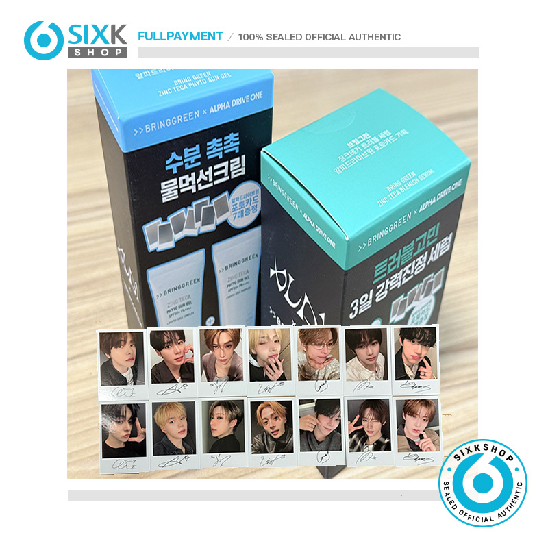 SHOPEE_SIXKSHOP's tweet photo. 🌿 ALPHA DRIVE ONE (ALD1) x Bring Green Serum / Sun Gel

🎁 Special Benefit
Receive a Complete 7-Piece Signed Photocard Set with your purchase! ✨
💚 Get all 7 signed photocards

⏰ Limited event benefit. Don't miss out!

#ALPHADRIVEONE #ALD1 #BringGreen https://t.co/q8GpYCcXYN