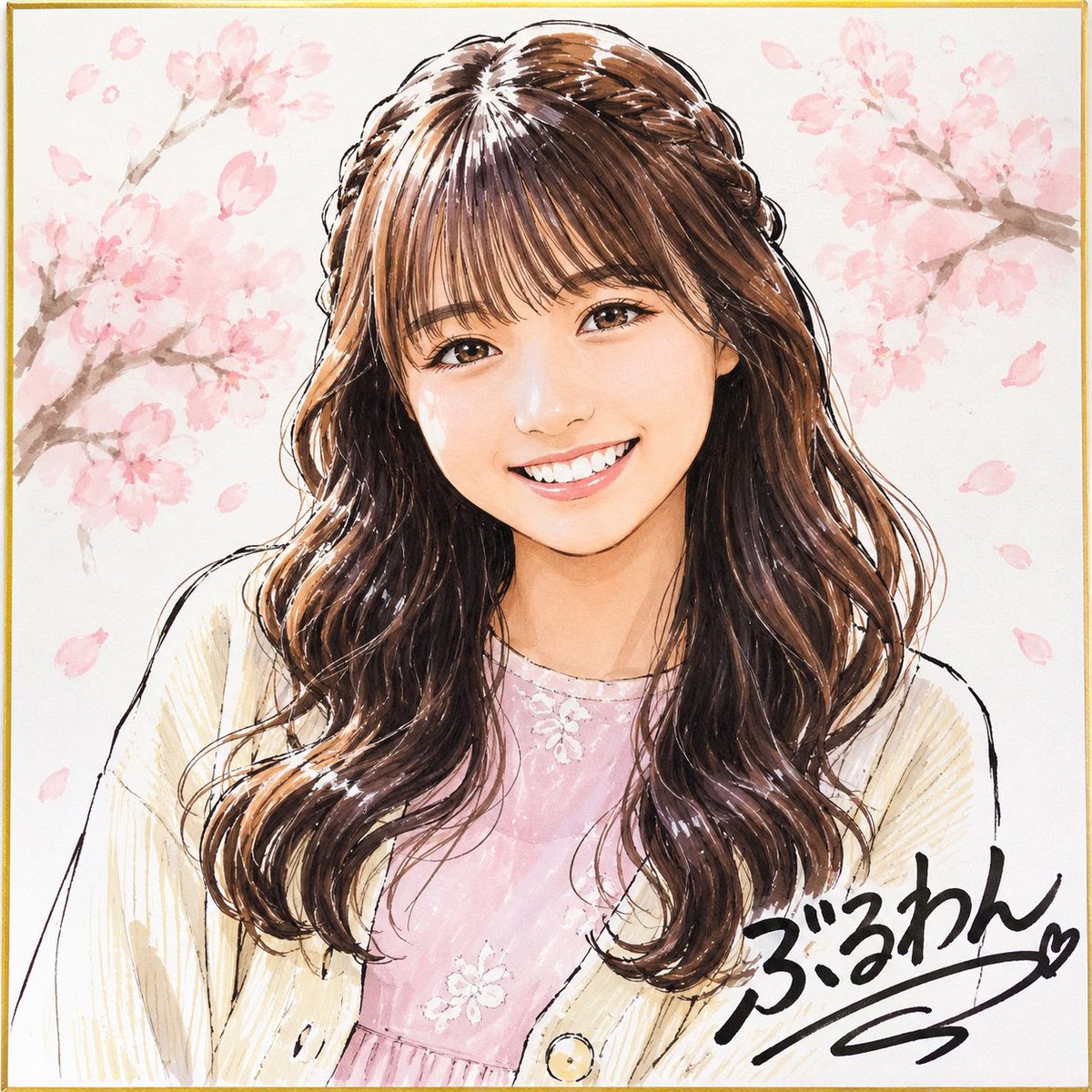 きよまなさんの #AI似顔絵 プロンプト☺️ …チャッピー画伯上手いなぁ