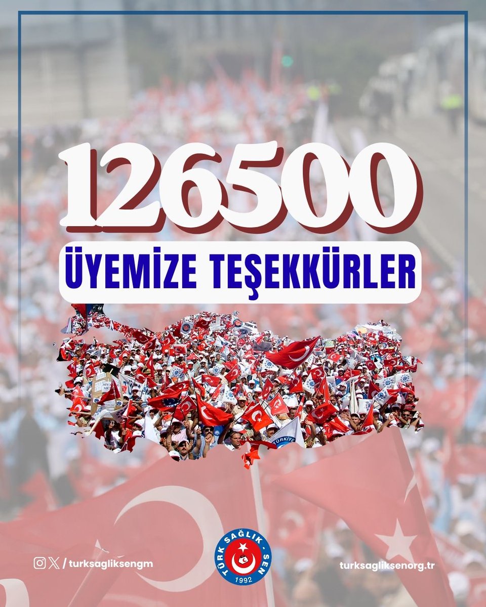 OnderKahveci's tweet photo. 126 Bin 500 Üyemize Teşekkürler
2026 yılı yetki dönemi tamamlandı. Sendikal mücadelemize omuz veren tüm teşkilat mensuplarımıza ve tercihlerini Türk Sağlık-Sen’den yana kullanarak bize güç katan 126 Bin 500 üyemize, kısacası büyük ailemizin her bir ferdine gönülden teşekkür ediyoruz.

Bu süreçte; zorluklar karşısında geri adım atmayan, fedakârlıktan kaçınmayan, çalışanın ve hakkın yanında saf tutan tüm teşkilat mensuplarımızın ortaya koyduğu emek bizim için son derece değerlidir.

Valizi, vaadi, yalanı, hileyi, bölmeyi ve ayrıştırmayı sendikacılık zannedenlere rağmen; tercihini doğruluktan, ilkelerden, birlik ve beraberlikten, gerçek sendikacılıktan yana kullanan üyelerimiz bizim kıymetlimizdir.

Haklı bir davaya duyulan güvenin, yıllardır verilen mücadelenin ve sarsılmaz bir birlikteliğin en güçlü göstergesi olan büyük Türk Sağlık-Sen ailesi ise bizim için her şeyin üstündedir.

İnandığımız değerler, haklı mücadelemiz, büyük teşkilatımız ve gönül bağıyla bize destek veren üyelerimiz bizim dayanağımız ve gücümüzdür.

Bu güçle sendikal mücadelemizi, duruşumuzdan taviz vermeden sürdürmeye devam edeceğiz. Çalışanlarımızın hakkını savunmayı, adaletin yanında durmayı, sendikacılığı hakkıyla yapmayı ve sağlık ve sosyal hizmet çalışanlarının gür sesi olmayı kararlılıkla sürdüreceğiz.

Bugün, dünden daha güçlü, daha kararlı ve daha inançlıyız.
Bu azimle sendikacılığı layıkıyla yapmaya, çalışmalarımızı çalışanlarımıza anlatmaya ve her daim hakkı savunmaya devam edeceğiz.