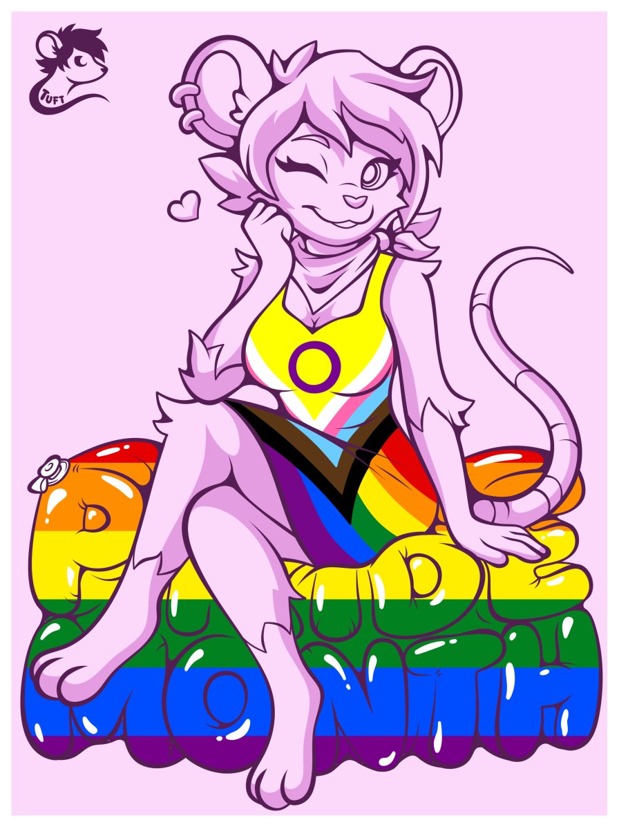 Tuft_Mouse's tweet photo. ✨🏳️‍🌈 𝐻𝒶𝓅𝓅𝓎 𝒫𝓇𝒾𝒹𝑒 𝑀𝑜𝓃𝓉𝒽~! 🏳️‍🌈✨

It's that wonderful time of year again where we can let our true colors fly! Be proud and love yourself for the incredible critter I know you are~ 💖🐭 https://t.co/gj2WOchvmT