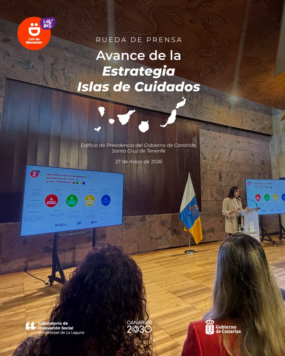 LabINS_ULL's tweet photo. ¿Cómo construimos unas Canarias donde todas las generaciones tengan un lugar y oportunidades para vivir mejor? 🌿
Presentamos junto a @canarias2030 el Avance de la Estrategia #IslasDeCuidados.

@ull @fg_ull https://t.co/Ts5jCuwAU4