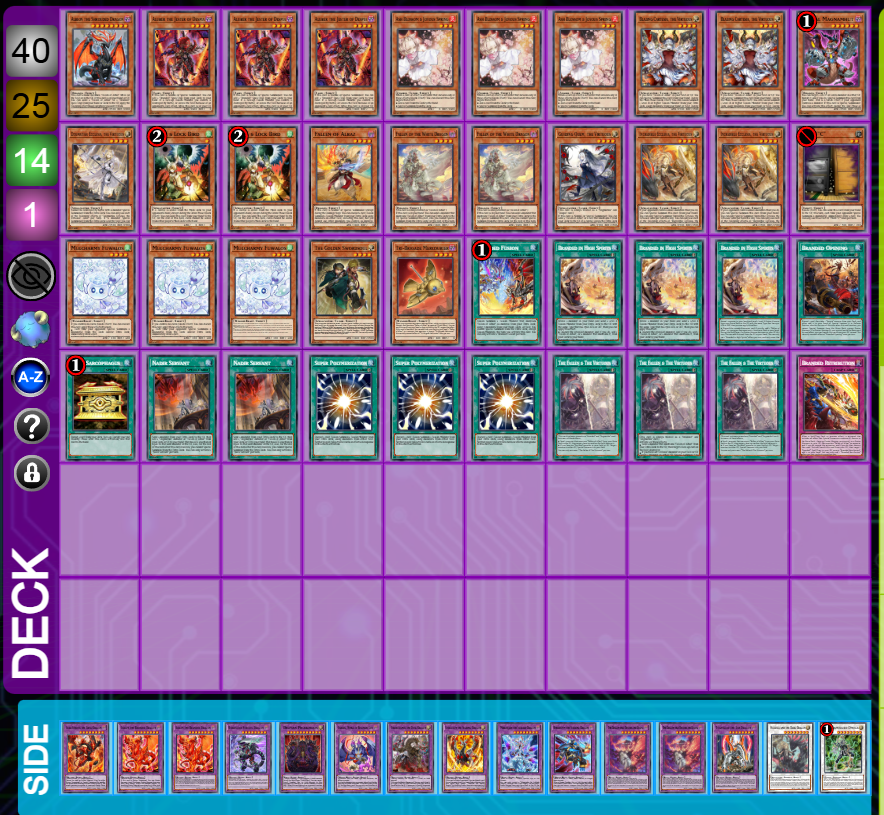 AprilShowerszzz's tweet photo. NEW PACK IS FINALLY ANNOUNCED. Kept us waiting a bit this time??!?!?
New Branded is here as expected. I'm sure Whalbaz and Dogma Dragon are both also in this pack as URs, they just think we are more interested in Fleuerdelis the Thunderbolt and Archfiends. I guess there's a SMALL chance it means Whalbaz will be an SR lol, but probably not.
No sign of Darklords, which probably means no Forbidden Crown either. This could matter for Branded as Crown has become a relatively common staple in new Branded decks. Its possible Darklords and Crown could still be in a new structure deck before the WCQ though right? Either way, should be a very fun month.
Here is an example of a relatively standard list as a starting point if you need.

Oh and...enneacraft is cringe btw.