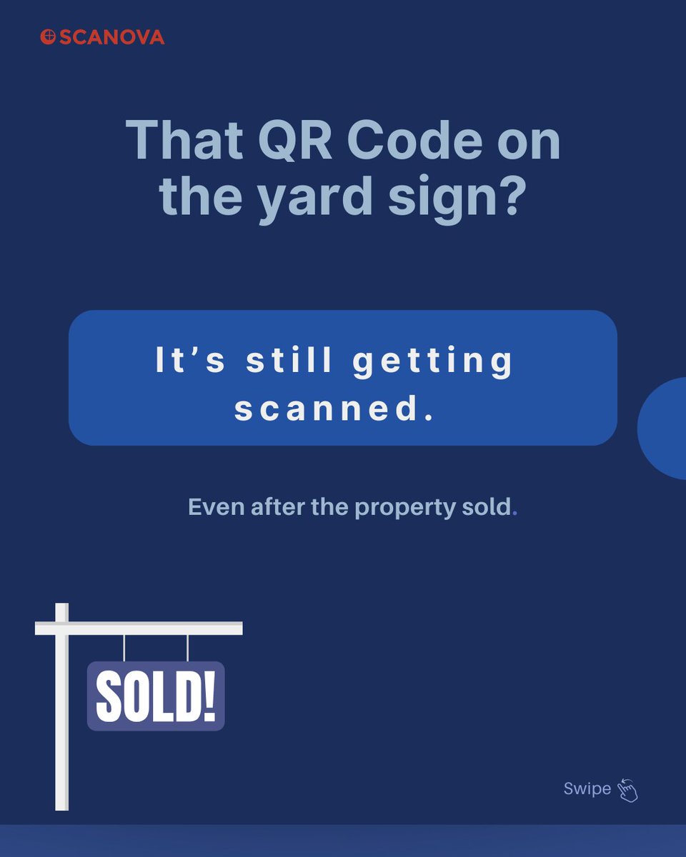 scanovatech's tweet photo. When did you last audit the QR Codes on your yard signs, brochures, and open house flyers?

If the answer is "I haven't,"  at least one of them is probably pointing somewhere wrong right now.

Scanova QR Scheduling fixes issues before they happen. Set the expiry. Print. Done.

Worth bookmarking: https://t.co/ubLwA0IMFZ

#RealEstate #MarketingAudit #QRCode #ListingTips #PropTech #ScanovaQR #RealEstateMarketing