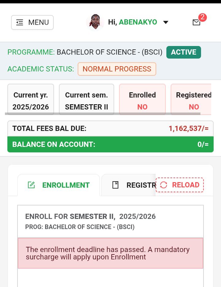 mupsa0's tweet photo. 📢 Update

Our fellow Makerere student, Abenakyo Josephine, still needs UGX 1,162,537 to enroll for Semester II.

If 1,163 people contribute UGX 1,000 each, we can help her stay in school.

📱 0706448700 / 0783287421
👤 Briden

Please donate or repost. 🙏🎓 https://t.co/AgSy9IBAwL
