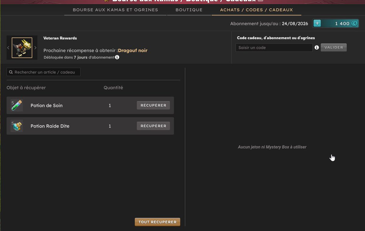 BiosMicrobe's tweet photo. Bon j'esperé un cosmétique pour les  Mystery Box TBon, j'espérais au moins un cosmétique dans les Mystery Box Touitcheur pendant l'event SpeedRush... mais je n'ai eu que des objets craftables. 😅

Je ne sais pas si je dois remercier @AnkamaGames ou @DOFUSfr. J'attends la popo niveau 100 pour au moins compenser tout ça. 🤷

#DOFUS #SpeedRush #MysteryBox #TwitchDrops #Ankama #MMORPG #Gaming