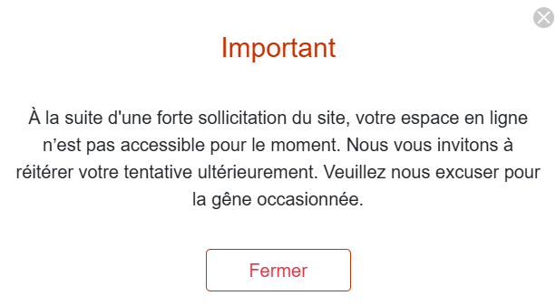 datafootfr's tweet photo. L'URSSAF down chaque 1er jour du mois, c'est quelque chose quand même.

Tu sais que tous les micro-entrepreneurs vont déclarer leur chiffre d'affaires du mois précédent.

Booste la puissance de ton serveur, sérieux, les 5 premiers jours 🤡 https://t.co/rU5h821OO6