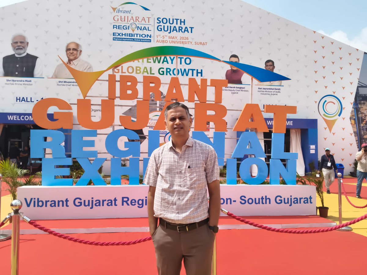 tarpanphysio's tweet photo. Learning never stops.
Grateful for the opportunity to visit Vibrant Gujarat Expo 2026 at Auro University, Surat. Inspiring innovations, meaningful collaborations, and a beautiful green campus made it a valuable learning experience.
Thank you, Uka Tarsadia University.#UTU #Physio https://t.co/m6RdbtIldN