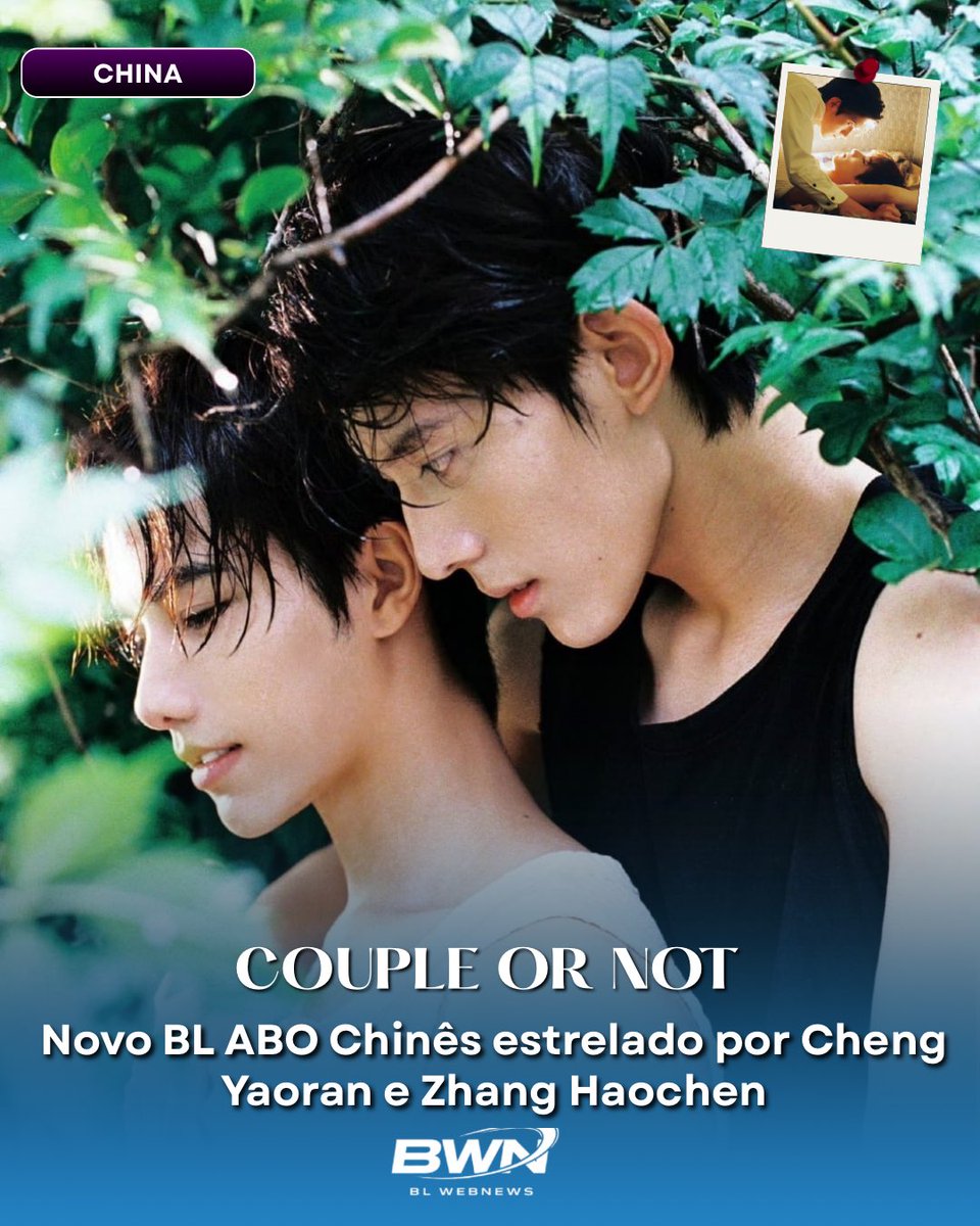 BLWebNews's tweet photo. 🚨 Novo BL ABO chinês!

Couple Or Not será estrelado por Cheng Yaoran e Zhang Haochen.

A trama acompanha um jovem que alterna entre o mundo real e um universo Omegaverse, onde descobre que está casado com seu maior inimigo… e grávido! 

#CoupleOrNot #Omegaverse #ChineseBL https://t.co/mh5SLSsyck