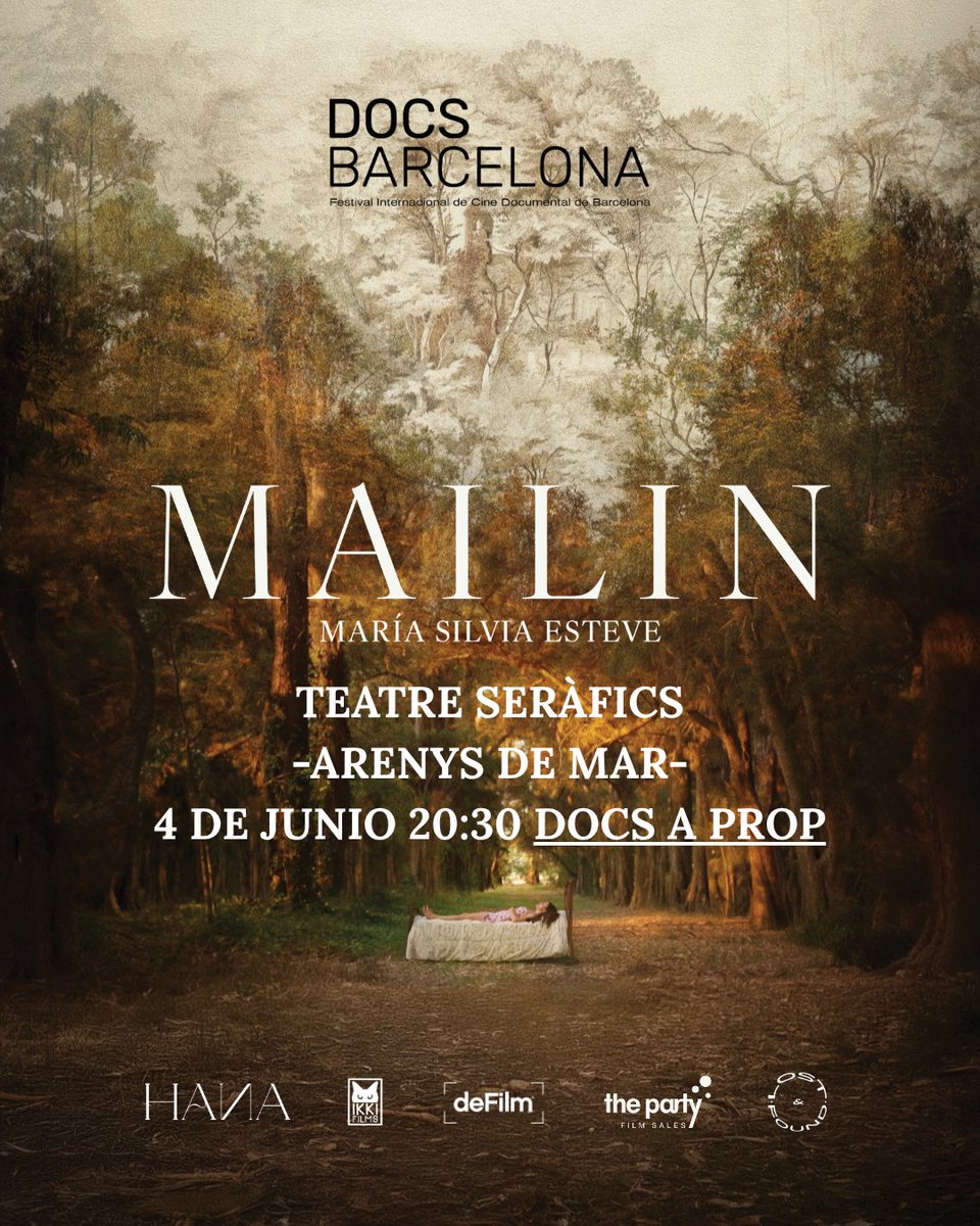 lostfoundfilmes's tweet photo. Tras ser galardonada en su estreno español en DocsBarcelona con el Premio a Mejor Montaje -- AMMAC, MAILIN se podrá ver en una nueva proyección dentro de la iniciativa DOCS A PROP del festival el jueves 4 de junio en el Teatre Seràfics de Arenys de Mar. https://t.co/9Ai0e0Vvmu