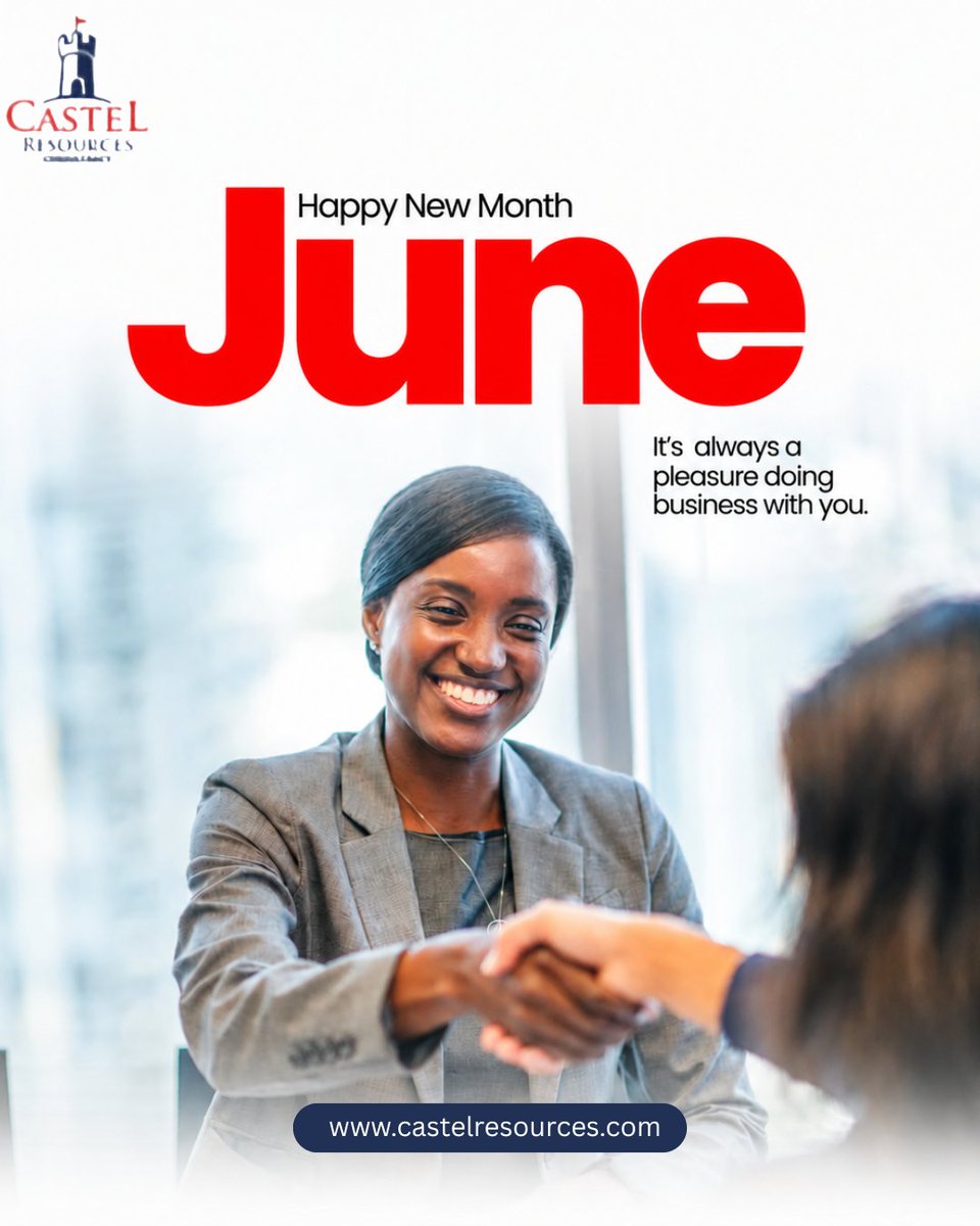 Castelresources's tweet photo. Hello, June! 🌟

Here's to new opportunities, fresh beginnings, and a month filled with success. Thank you for being part of our journey.

Happy New Month from Castel Resources! 🚀

#WelcomeJune #HappyNewMonth #CastelResources https://t.co/RuMLVAIFcu