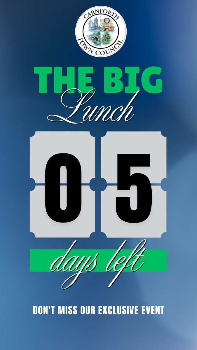 CarnforthTC's tweet photo. 🎉🥪 BIG LUNCH – 5 DAY COUNTDOWN! 🥪🎉
Just 5 days to go! 🙌 Join us for great food, live music, local stalls &amp; community fun 💛
📅 6 June | 🕛 12–5PM
📍 Carnforth War Memorial Gardens
Bring friends &amp; your appetite - let’s make it a day to remember! 🎈🎊 https://t.co/1PxnMbogQy