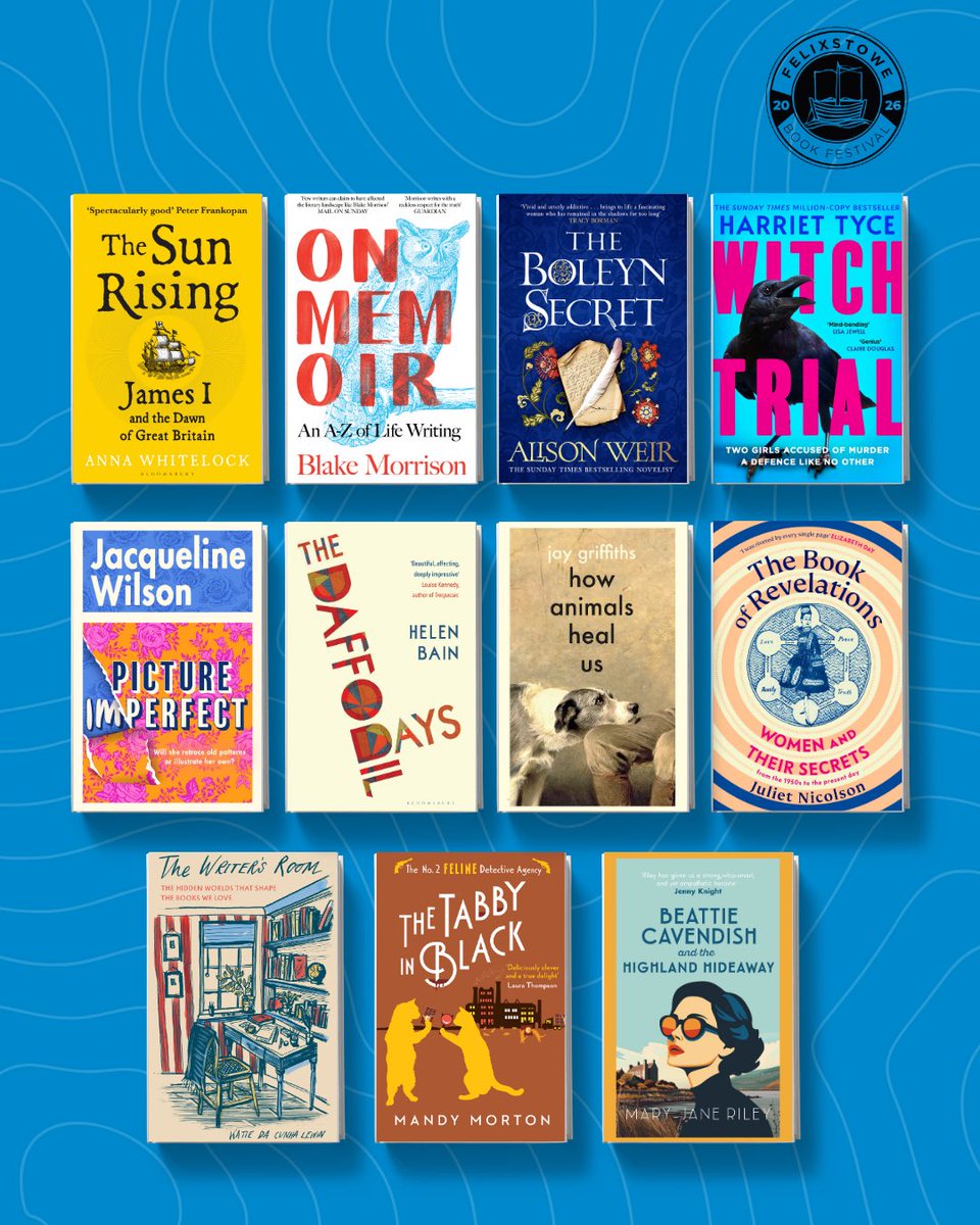 felixstowebook's tweet photo. It's festival month! 📚🎉

Have you got your tickets? 🎟️

Don't miss out — book yours now and hear from a host of incredible bestselling authors on 27 &amp; 28 June, with a special opening event featuring Blake Morrison and the Hosepipe Band on 26 June!

👉 https://t.co/zozAvyu8vb https://t.co/2f8CFEW8qt