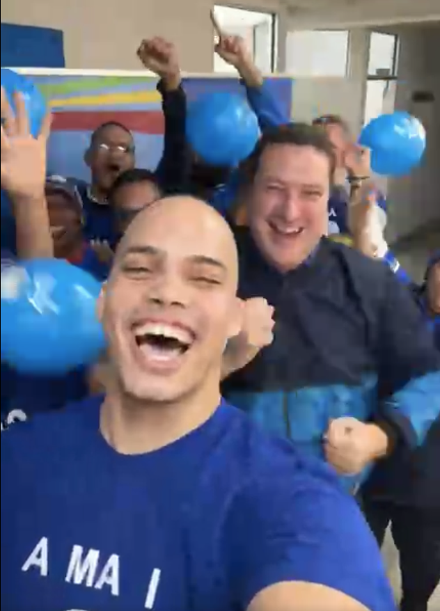 RenaldoGouws's tweet photo. A year after leaving the DA for the PA, Liam Jacobs rejoins the DA with a welcome-back party hosted by none other than Geordin Hill-Lewis.

A year ago, Liam left the DA and proclaimed, "I am finally free". He left the DA because he said he was being used as a coloured person for votes.

Strange how he returns to the party that he stabbed in the back, and not only do they welcome him back with open arms, but none of the reasons he left were addressed before his return.

This is clearly a case of Liam not getting what he was promised by the PA and Gayton, and now returning with his tail between his legs, and the desperate DA gladly accepts him back.

My question is, considering what he said about the DA using him as a coloured person, has that been resolved in a year, or is he happy being used now because he didn't get what he was promised by the PA?

Desperate times call for desperate measures, it seems. I suppose the DA is forced to trust him not to jump ship again, and Liam needs the DA to become relevant again.
They deserve each other.
