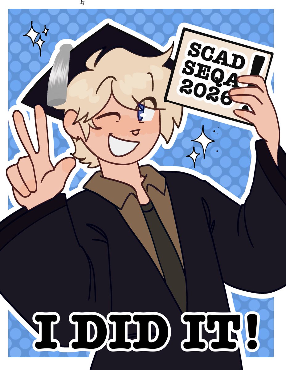 asteroidnerd's tweet photo. I graduated SCAD with a degree in comics!!! <3

#graduation #scad #scadgrad https://t.co/F9W1MrMVFm