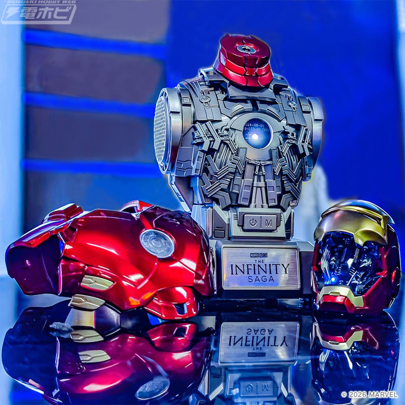 hobby_magazine's tweet photo. 【今日の話題】『アベンジャーズ』のビッグ3がワイヤレススピーカーに！着用できるアイアンマンのヘルメット型と胸像型、キャプテンアメリカのシールド型、マイティ・ソーのムジョルニア型のほか、アーク・リアクターの充電器なども登場！

https://t.co/DRSAzj8BCz

#MARVEL https://t.co/W7rIR9Jr3n