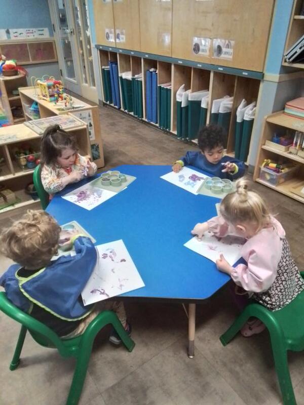 LancEarlyEd's tweet photo. Finger painting is always a hit with our tween friends. https://t.co/a50IPtvSIj