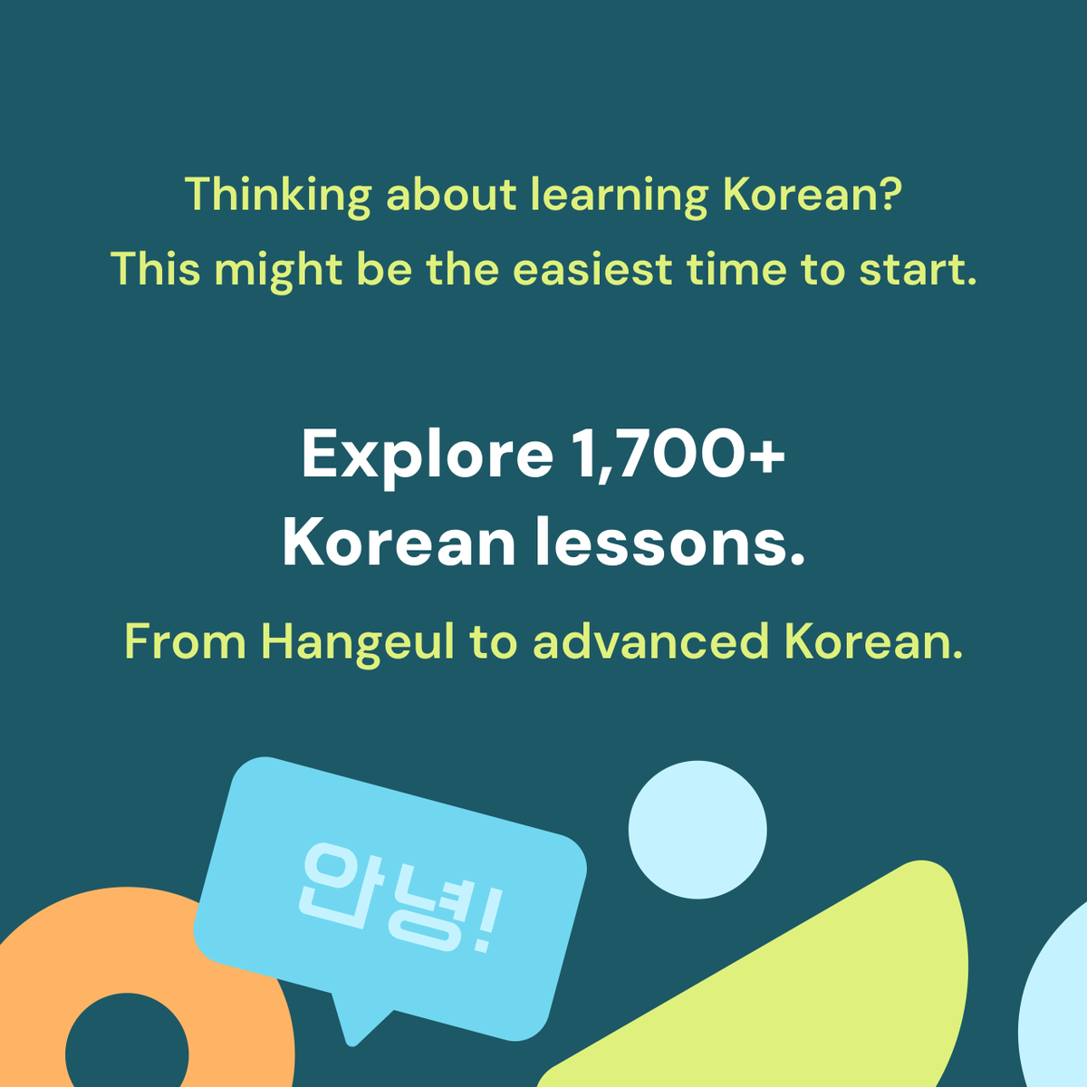 ttmik's tweet photo. You don't need a perfect plan.
You don't need to be "ready."
Just start. 💙
Explore 1,700+ Korean lessons for free and see how much Korean you can learn in 7 days.
Free access ends soon.
👉 https://t.co/uomZrnS9wI
#LearnKorean #KoreanStudy #TTMIK #티티믹 #TalkToMeInKorean https://t.co/jdFYCZoEdm