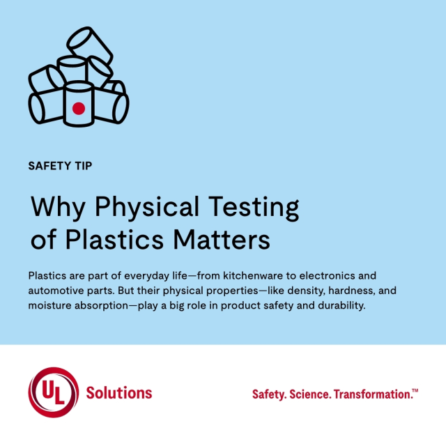 ulDanOShea's tweet photo. Our physical testing services verify plastics meet strict standards for performance and reliability. Learn more about physical testing services on https://t.co/jKZZOIoZw8 #weareULSolutions #Plastics https://t.co/1b954sAQL7