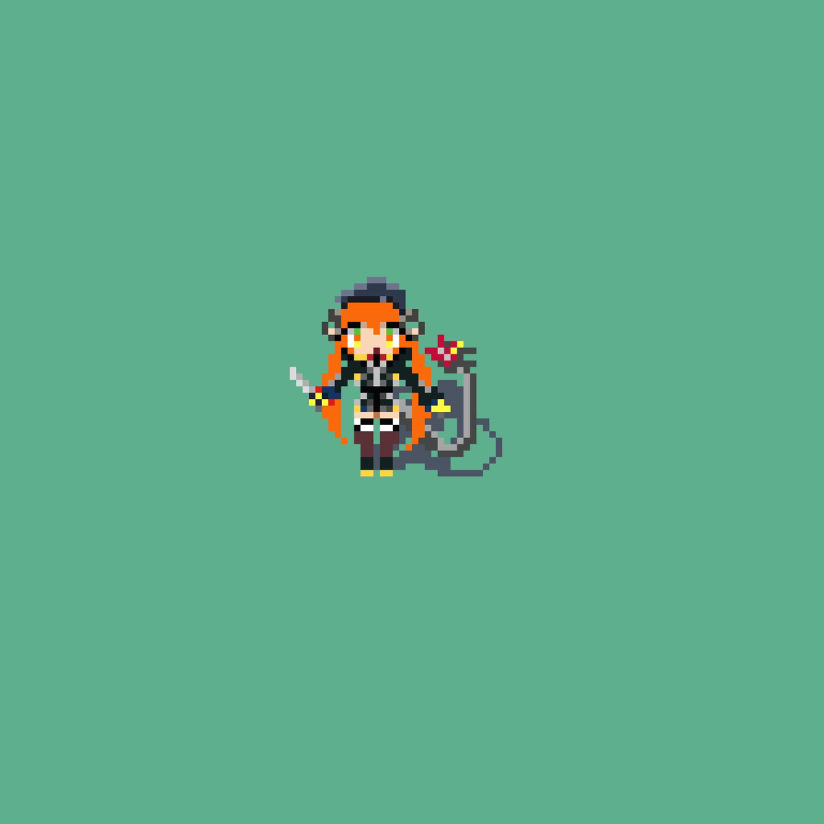 amecap004o's tweet photo. #ゼンゼロ
＃ドット絵

オルペウス＆「鬼火」 https://t.co/NgTlab7Ke9