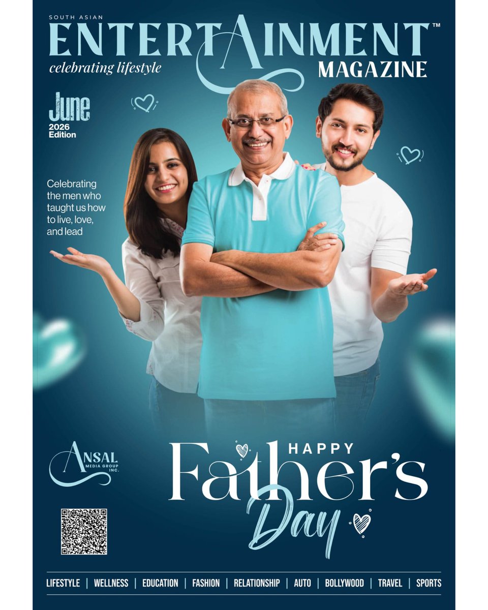 MagazineEnt's tweet photo. Our June 2026 Edition Has Arrived! 💙

This month, Entertainment Magazine celebrates the men who have shaped our lives with strength, wisdom, sacrifice, and unconditional love.

📖 Read the latest edition and celebrate the people who help shape our journey.

#exploretheworld https://t.co/LfywsWb4N9