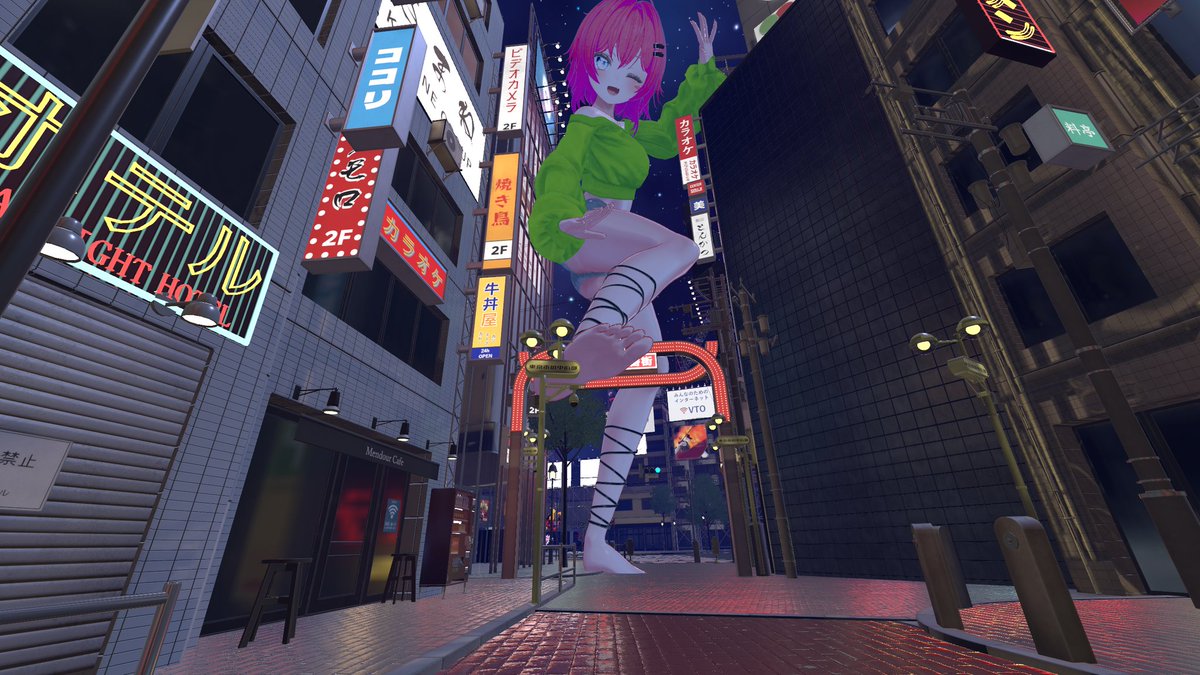 GluGTS's tweet photo. The mythical photo in a Japanese street 🇯🇵

#sizevrchat #sizevr #giantess https://t.co/HsQCRtS4lT