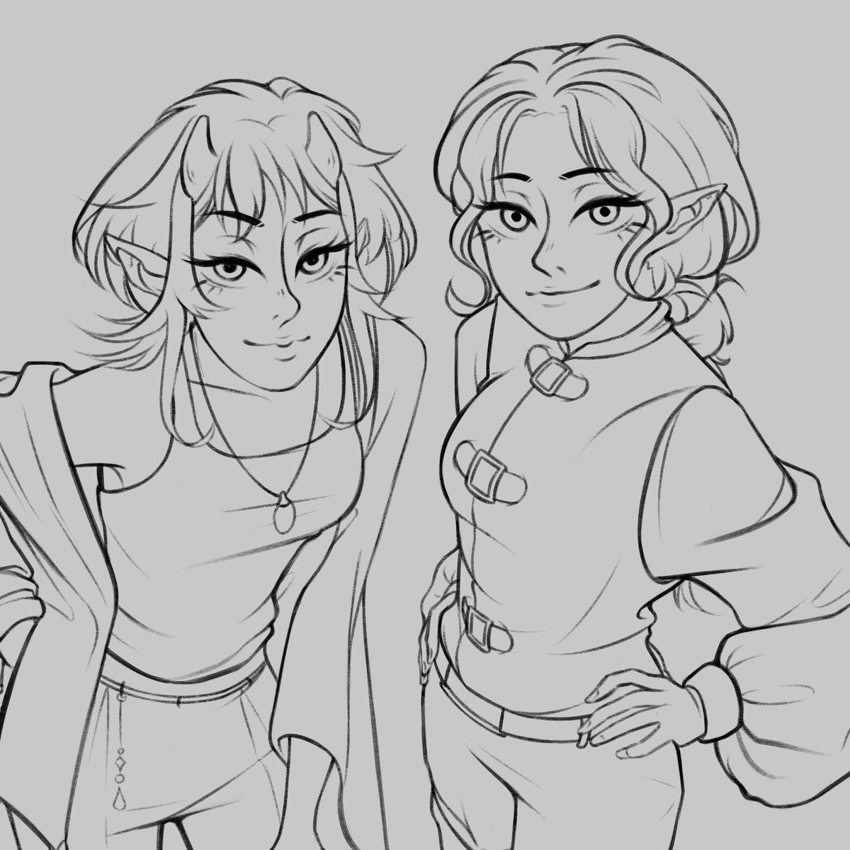 Nami_Delos's tweet photo. It was worth trying to draw lineart differently, as things went faster and more enjoyable ^^
I continue to work on the order with my character and the customer's character

#digitalart #drawing #order #commission #sketch #lineart #originalcharacter https://t.co/3hHpj9EIlB