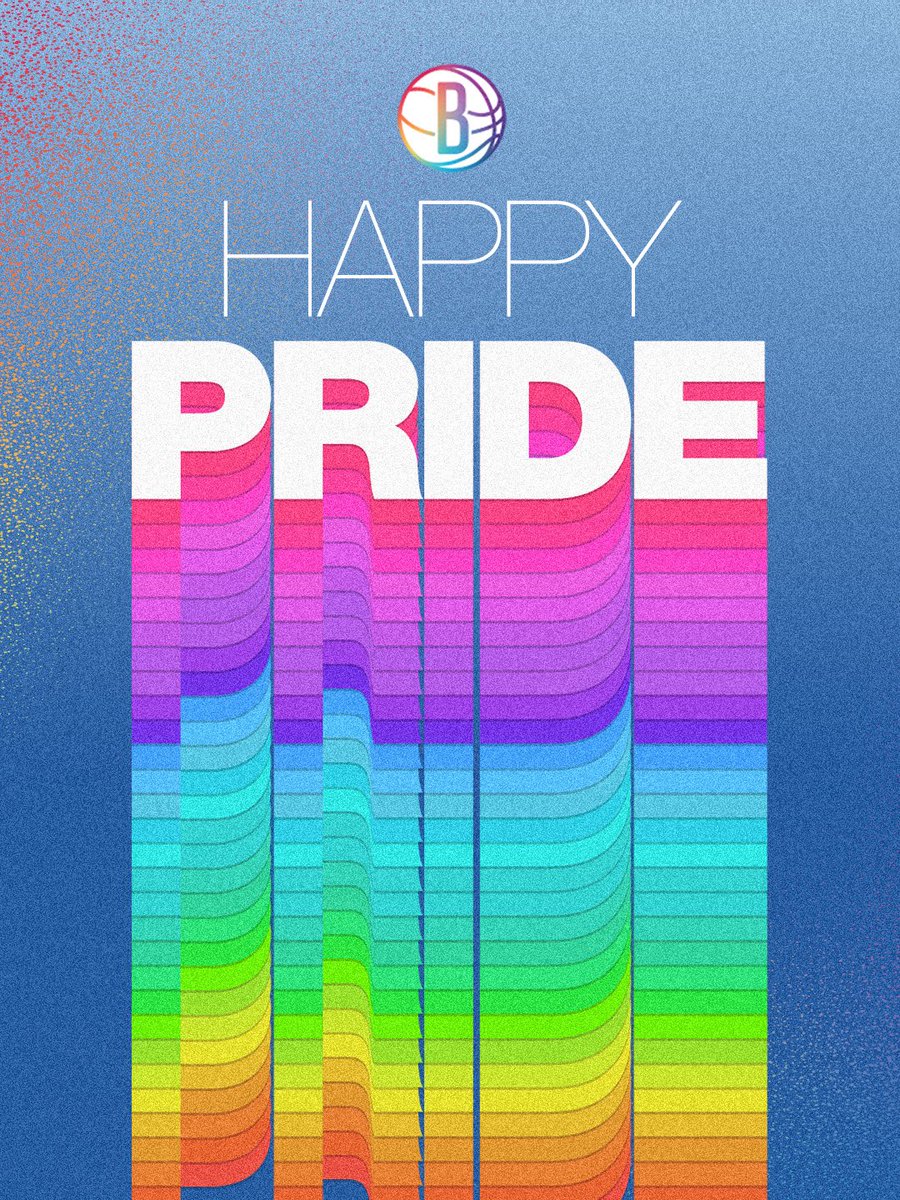 BrooklynNets's tweet photo. Brooklyn is for everyone. Happy Pride Month, #NetsWorld! https://t.co/nEtzNOqk4t
