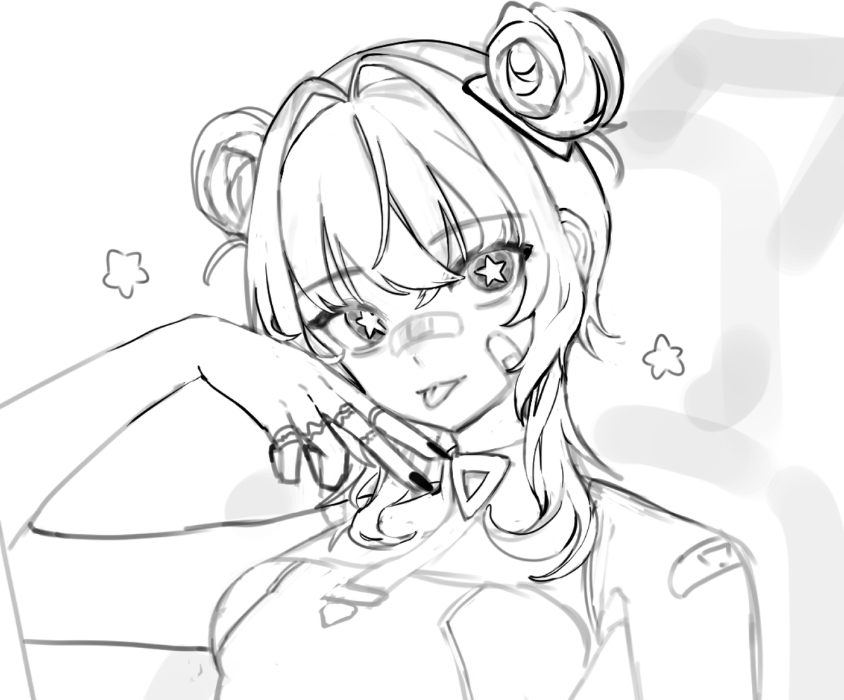 pyonsuke141's tweet photo. 他人のOC落描き中、、、 https://t.co/r4sUz6p4Oh