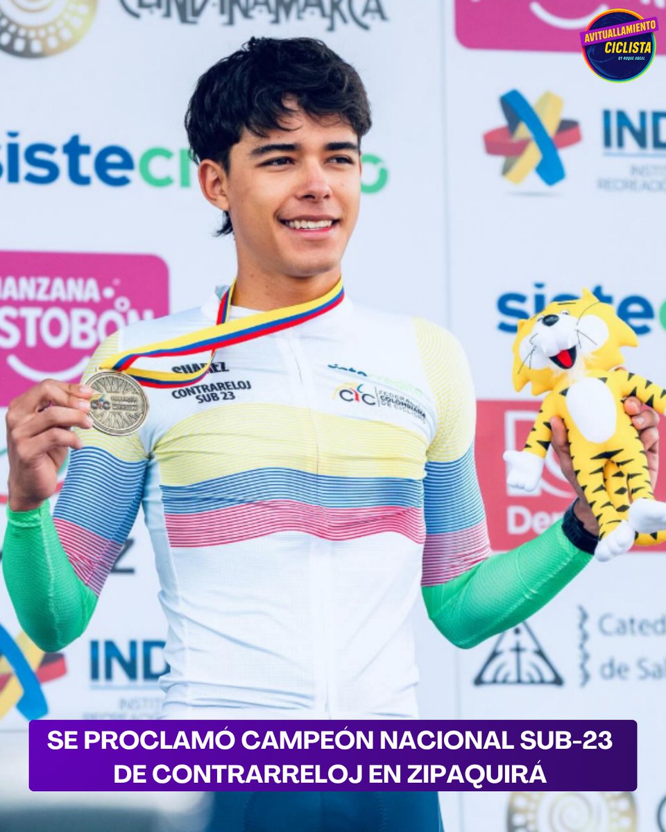EVTMO_'s tweet photo. El colombiano Jerónimo Calderón nuevo fichaje del Movistar Academy para las 2 próximas temporadas ✍️

➡️ Viene de ser Campeón Nacional de Contrarreloj U23

ℹ️ deportesrcn https://t.co/QrPQdl86xK