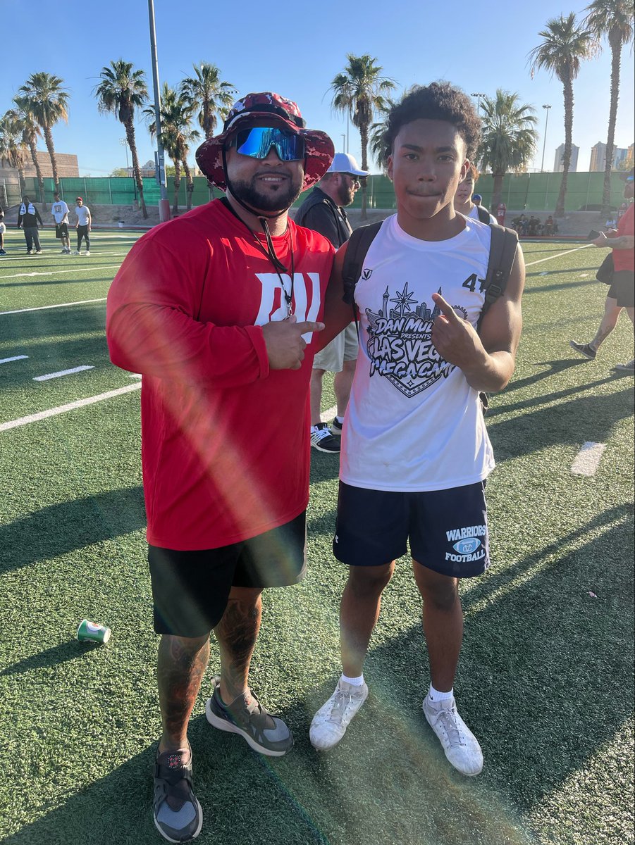 DivineJohnson_6's tweet photo. Great experience @lvmegacamp yesterday! Learned a lot from @Coach_Taylor615 @C10_CoachDC @unlvfootball  Thank you https://t.co/jr2pphJrKh